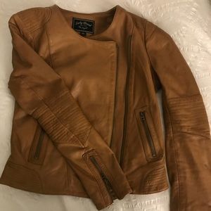 Lucky Brand Tan Leather Jacket